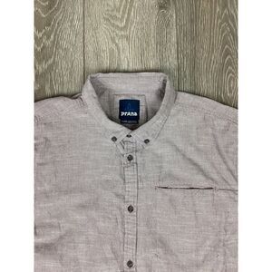 PrAna Shirt Men's Button Down Short Sleeve Pocket XL‎ Maroon